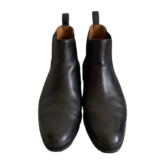 TAFT Men’s Black Leather Chelsea Pull-On Ankle Boots Handcrafted In Spain 40 main image 12
